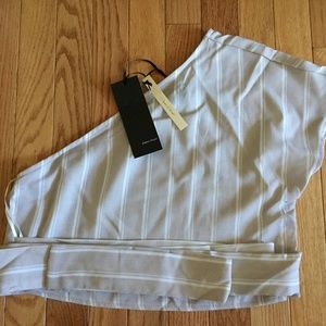 NEW Paper Closet One Shoulder Crop Top Size 6